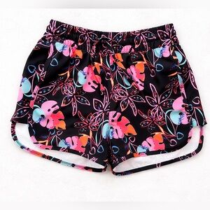 RIPZONE YOUTH Tropical Print Performance Shorts Size: Medium